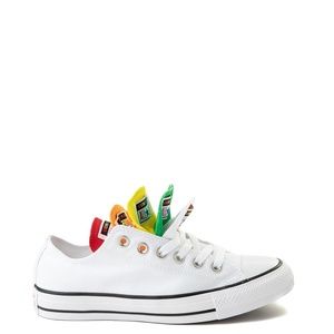 Converse Chuck Taylor All Star Lo Multi Tongue Sneaker - White / Multi Size 7.5